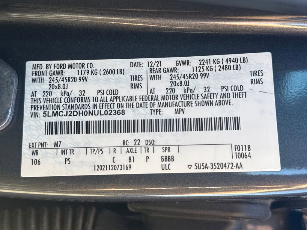 Used 2022 Lincoln Corsair Reserve w/ Sport Package image 31