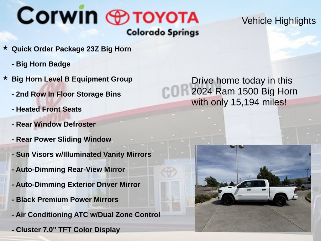 Used 2024 RAM 1500 Big Horn AWD/4WD image 7