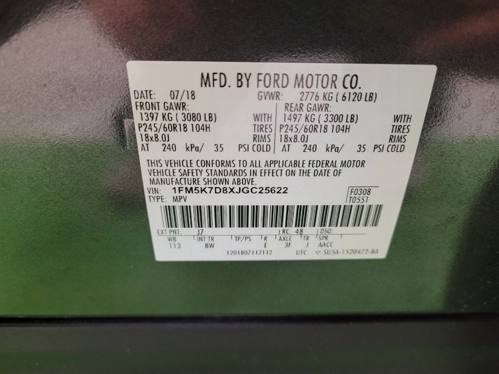 Used 2018 Ford Explorer XLT w/ Equipment Group 202A FWD image 33