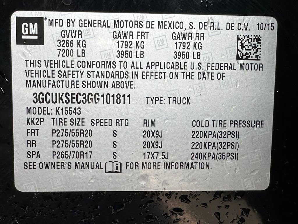 Used 2016 Chevrolet Silverado 1500 LTZ w/ Sport Package image 32