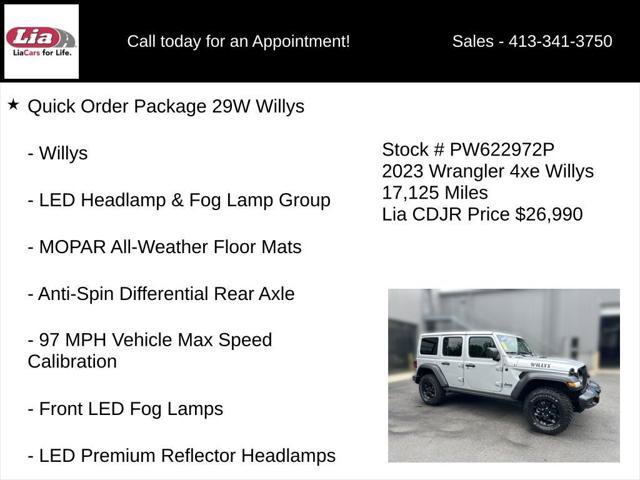 Certified 2023 Jeep Wrangler Unlimited w/ Cold Weather Group AWD/4WD image 6