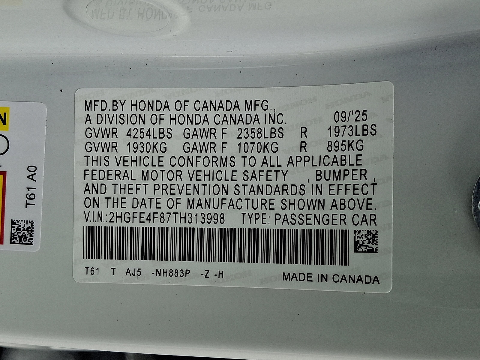 New 2026 Honda Civic Sport Touring image 10