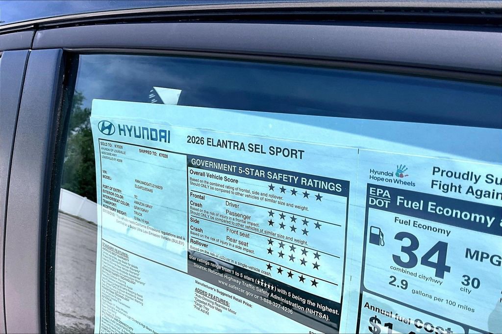 New 2026 Hyundai Elantra SEL Sport Premium FWD image 14