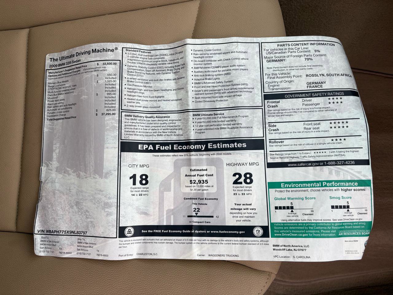 Used 2009 BMW 328i 4dr Sdn 328i image 18