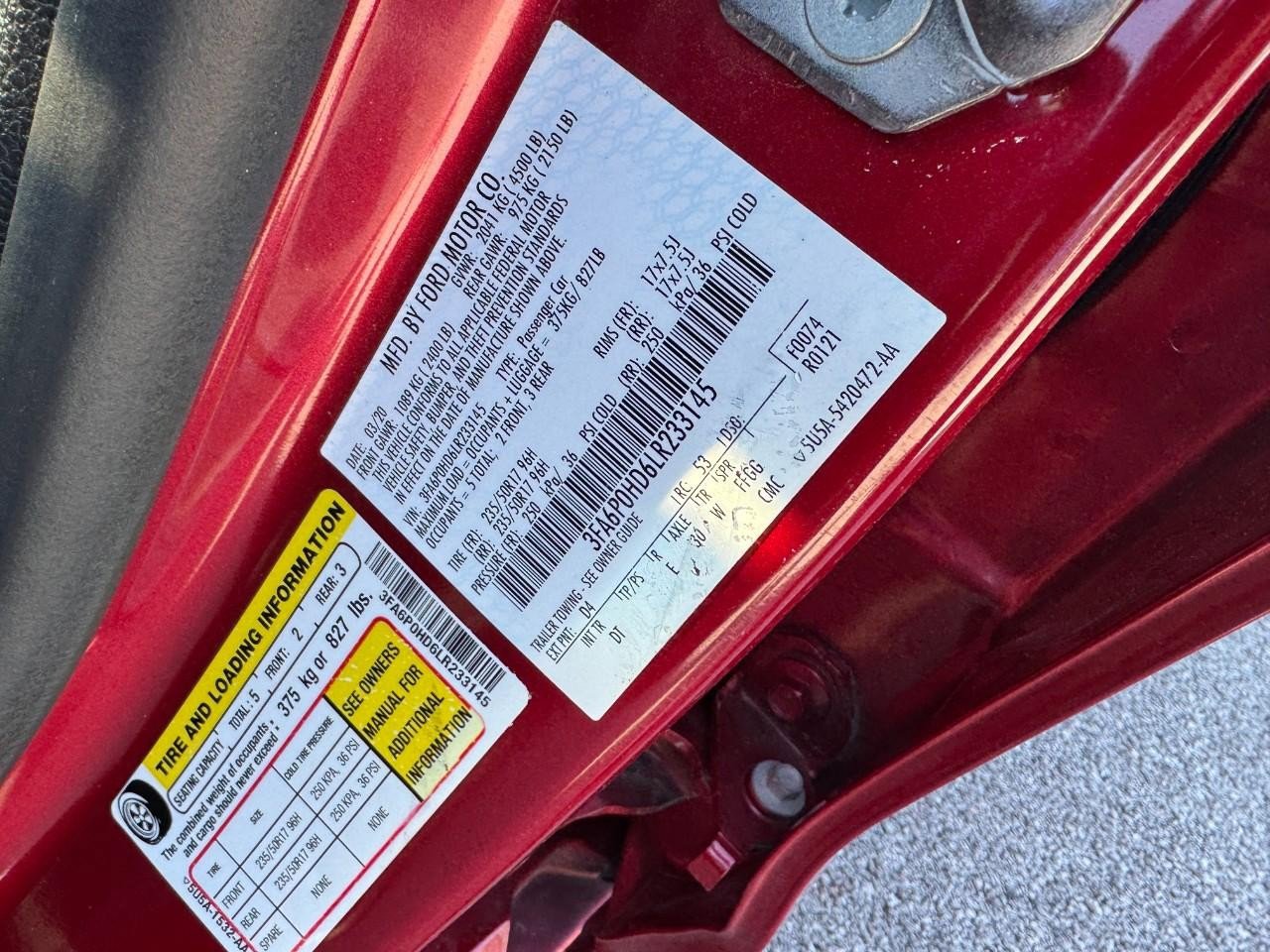 Used 2020 Ford Fusion SE image 23