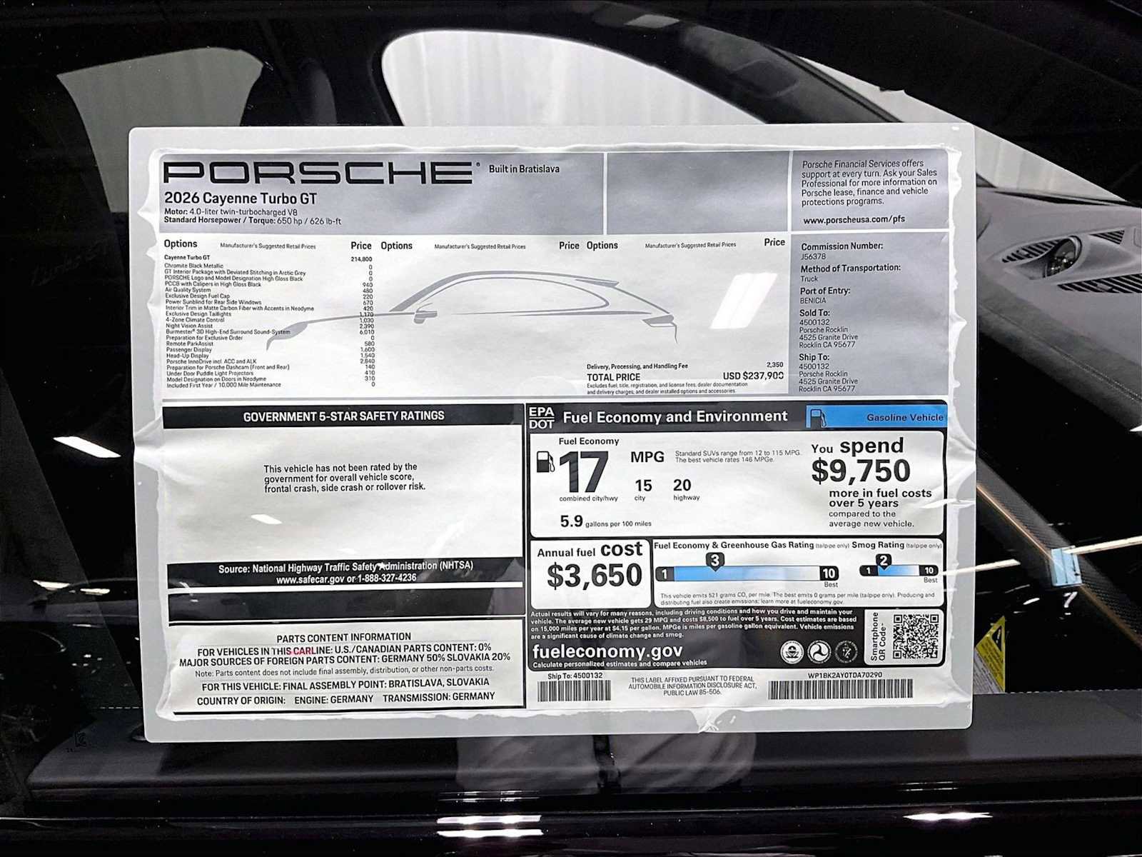 New 2026 Porsche Cayenne Turbo GT image 31