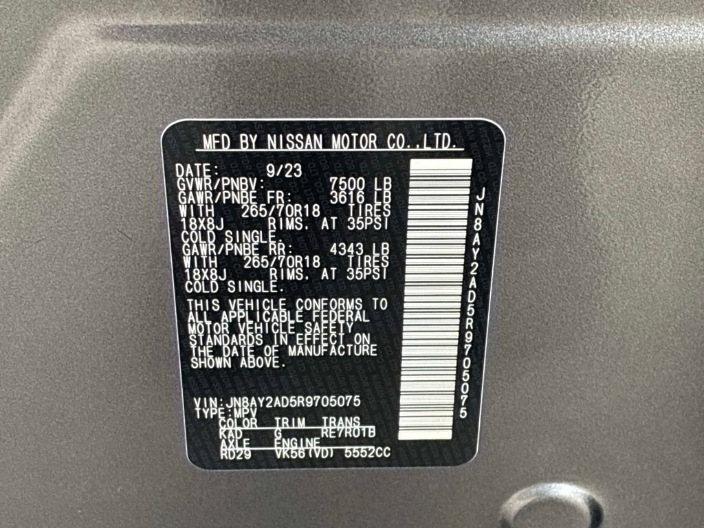 Used 2024 Nissan Armada SV w/ Cargo Package AWD/4WD image 22