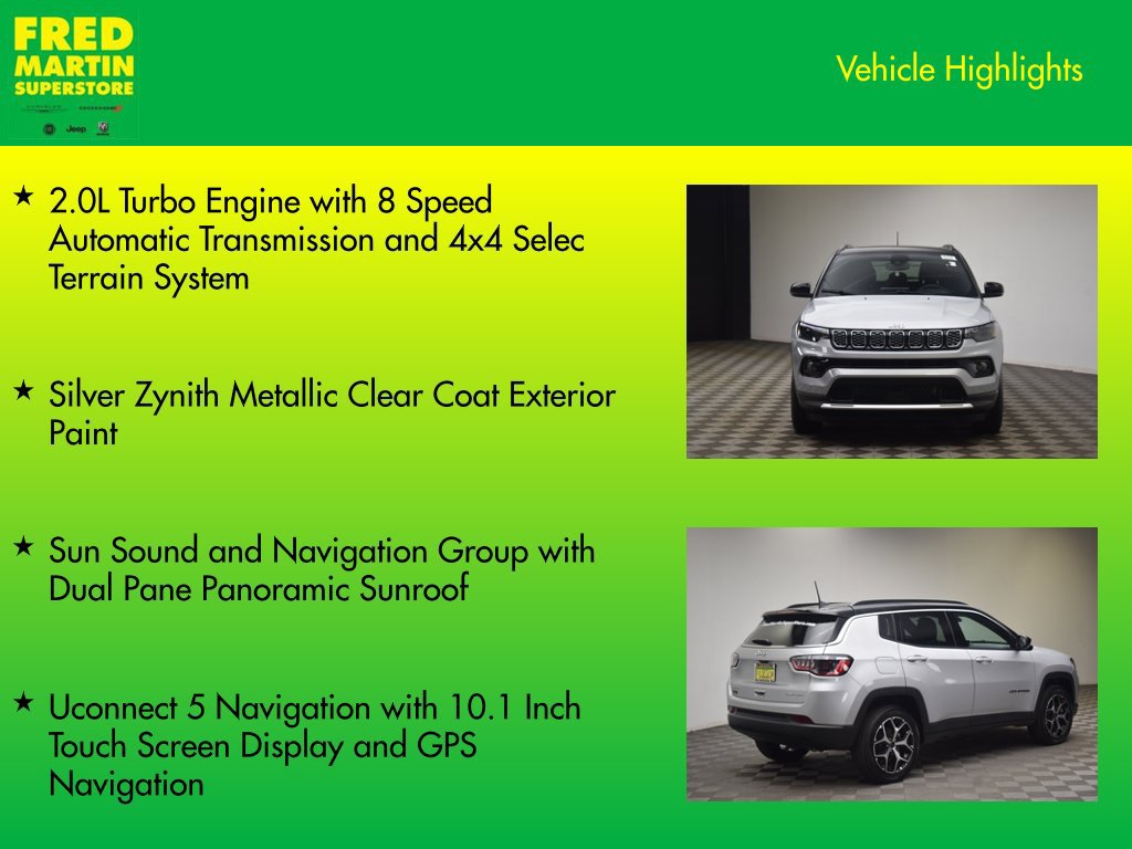New 2026 Jeep Compass Limited w/ Sun, Sound & Navigation Group AWD/4WD image 7