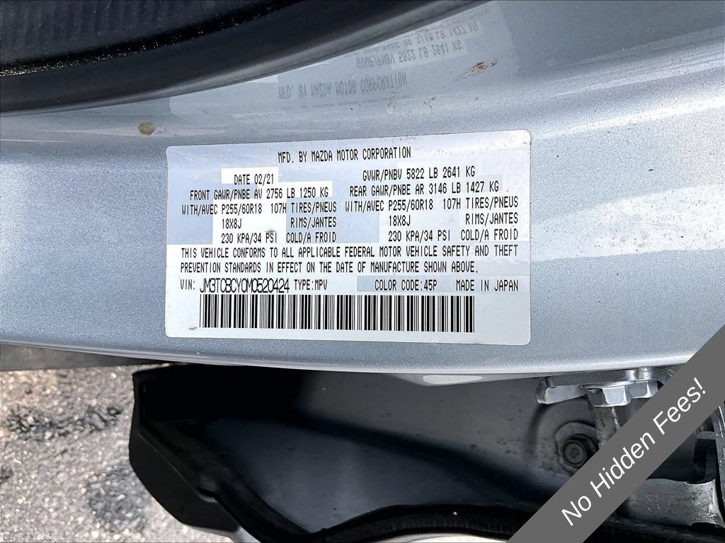 Used 2021 MAZDA CX-9 Touring w/ Touring Premium Package AWD/4WD image 24