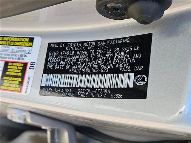 Used 2020 Lexus ES 350 w/ Premium Package FWD image 15