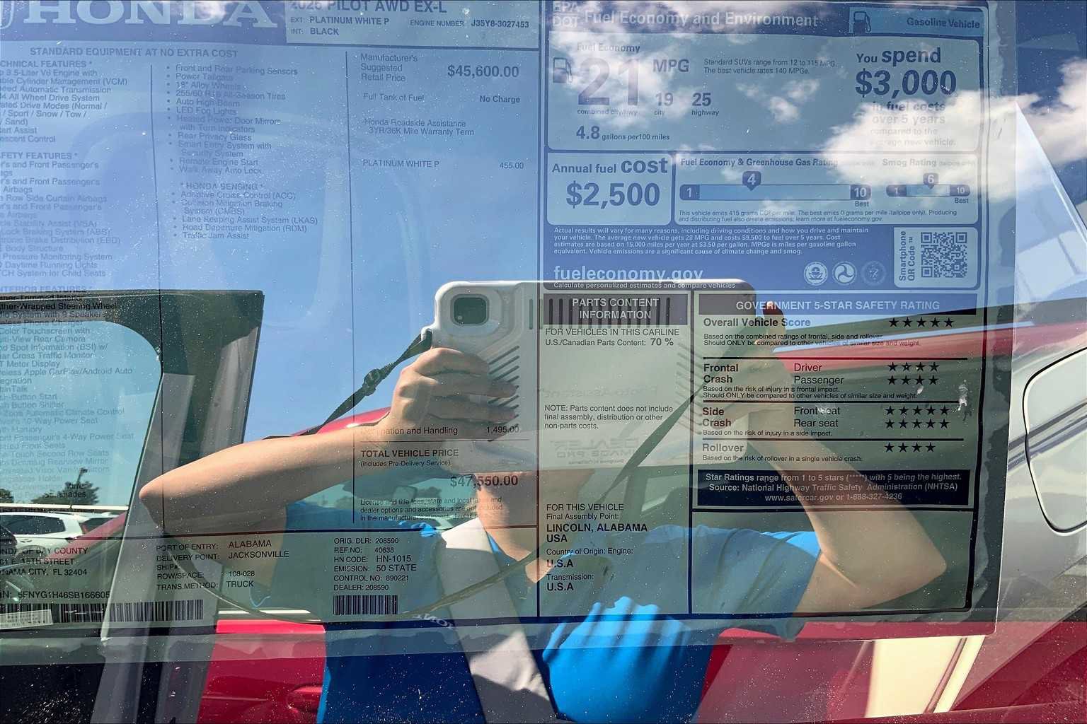 New 2025 Honda Pilot EX-L image 19