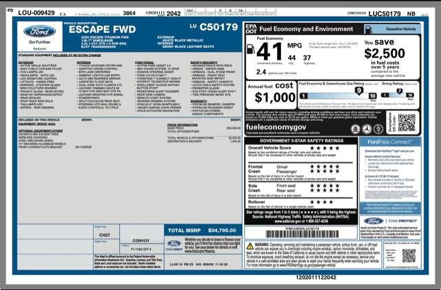 Used 2020 Ford Escape Titanium image 31