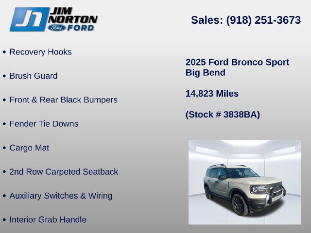 Used 2025 Ford Bronco Sport Big Bend AWD/4WD image 15