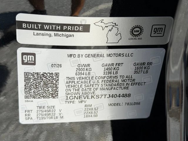 New 2026 Chevrolet Traverse RS AWD/4WD image 25