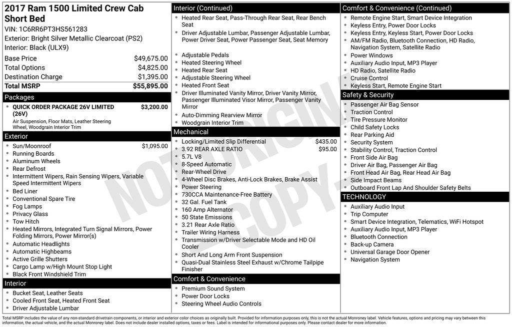 Used 2017 RAM 1500 Limited image 49