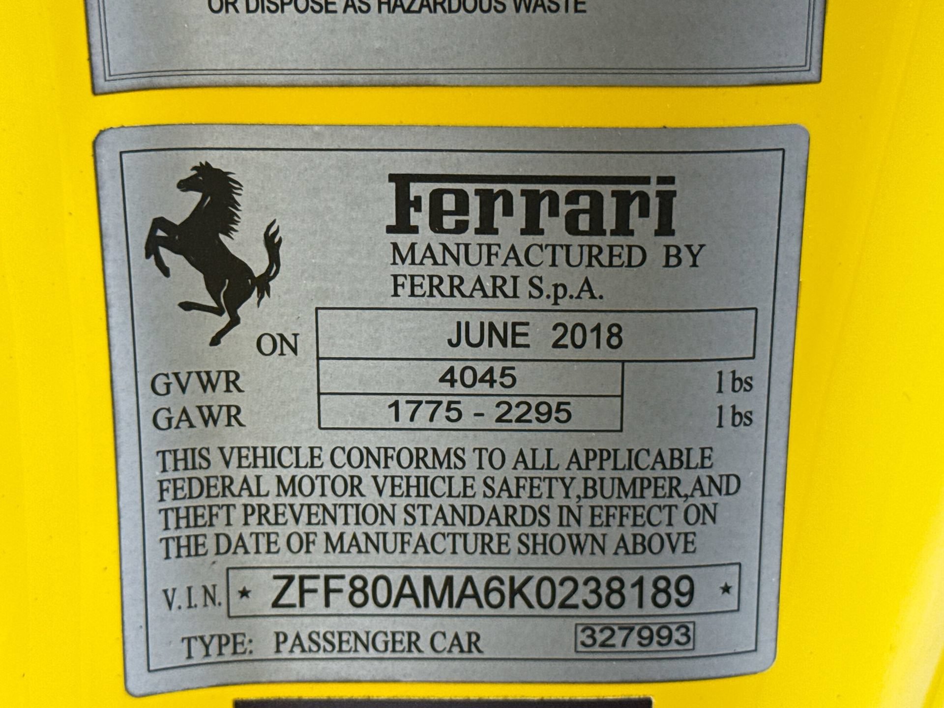 Certified 2019 Ferrari 488 Spider RWD image 27