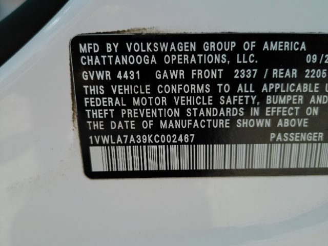 Used 2019 Volkswagen Passat 2.0T Wolfsburg w/ Wheels & Sunroof Package FWD image 50