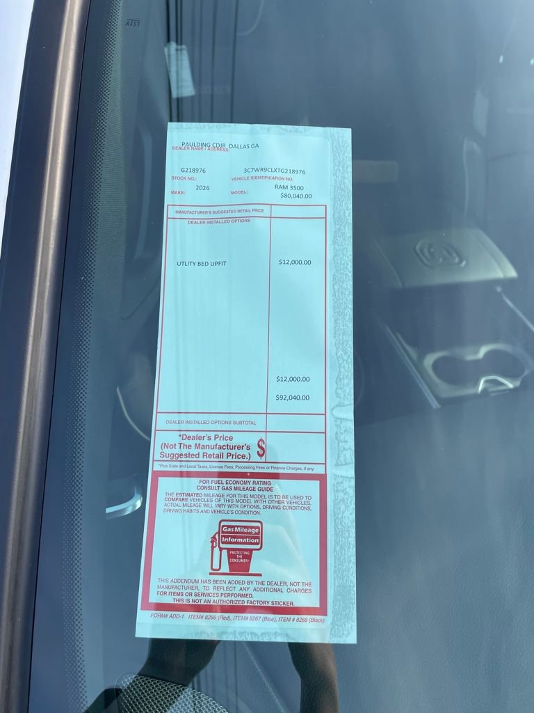 New 2026 RAM 3500 Big Horn w/ Laramie Trim Package image 23