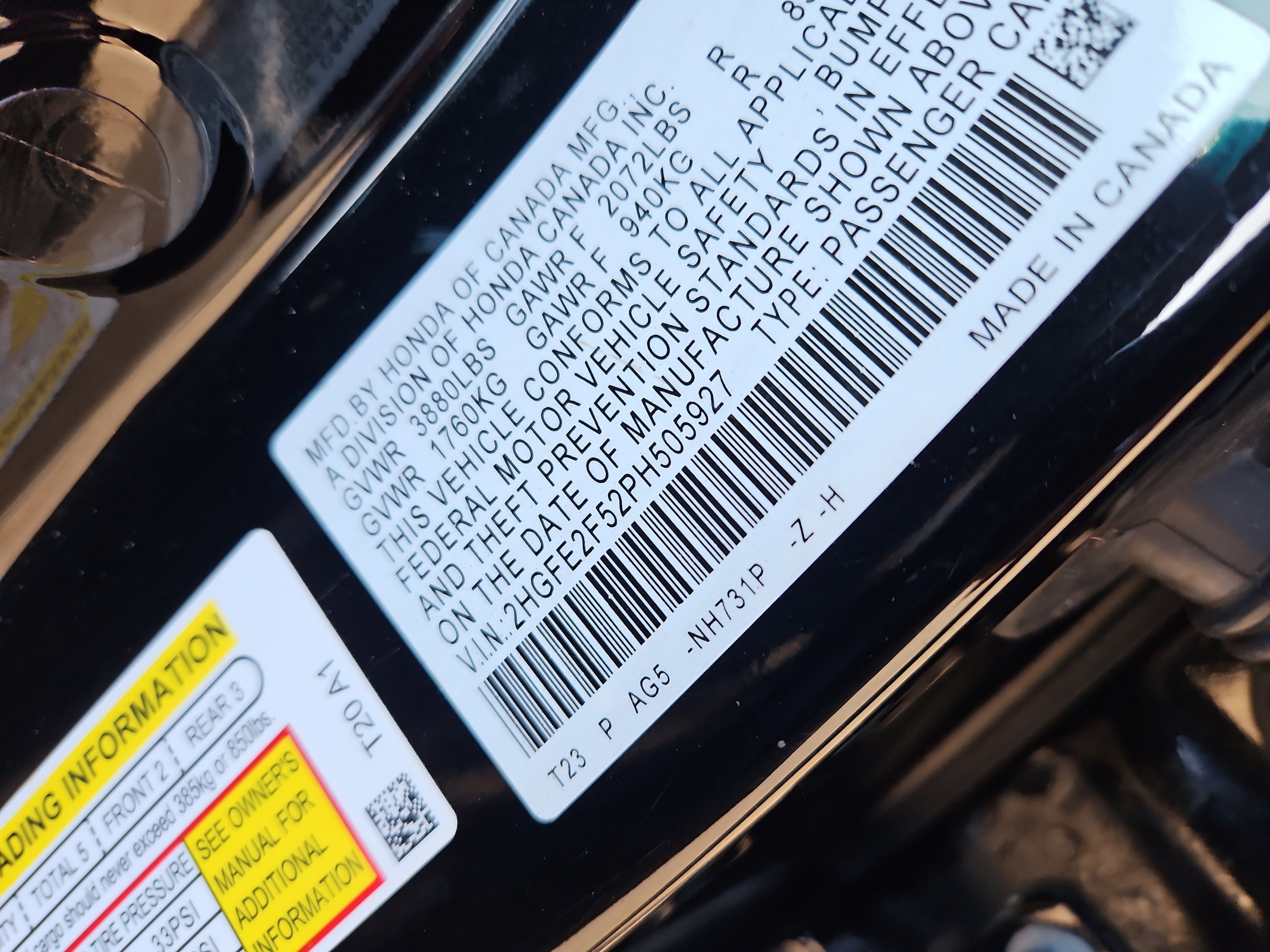 Certified 2023 Honda Civic Sport image 7