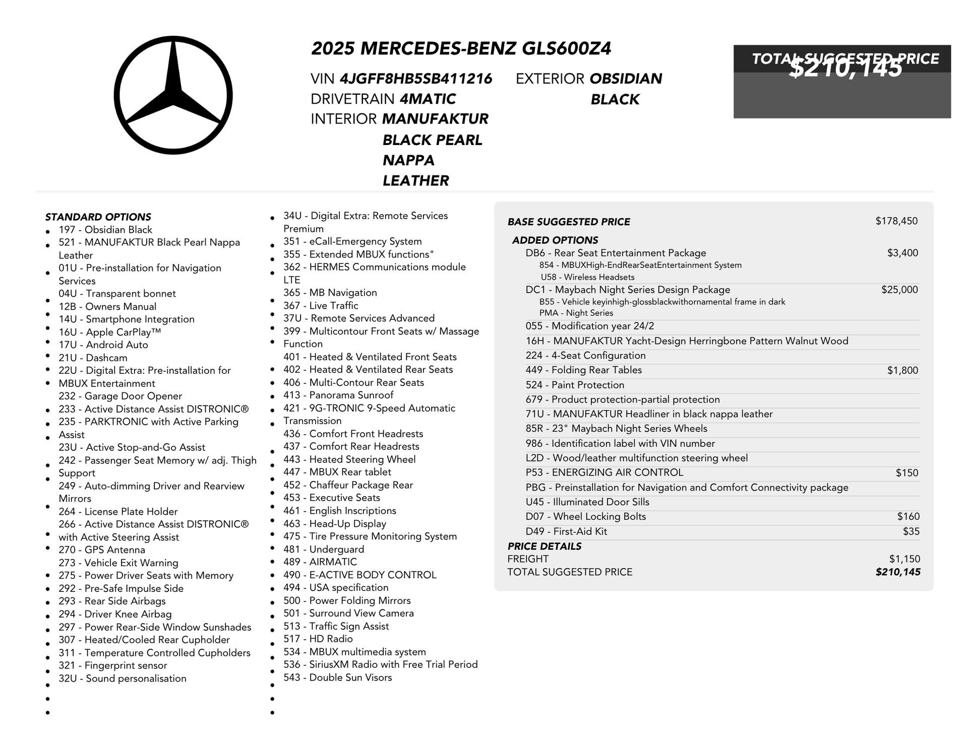 Used 2025 Mercedes-Benz Maybach GLS 600 4MATIC image 89