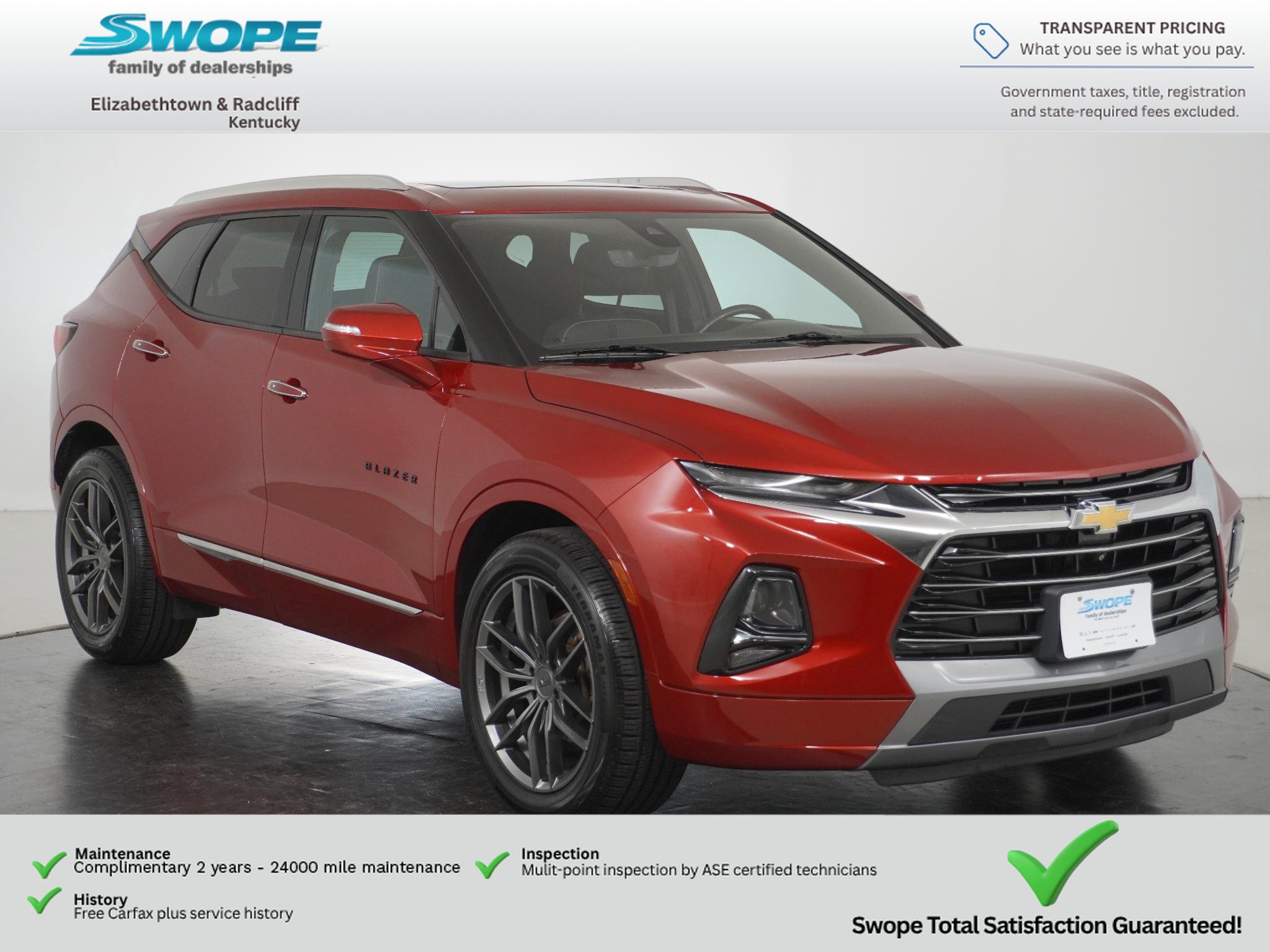 Used 2019 Chevrolet Blazer Premier w/ Sun and Wheels Package FWD image 1
