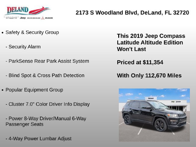 Used 2019 Jeep Compass Latitude FWD image 15