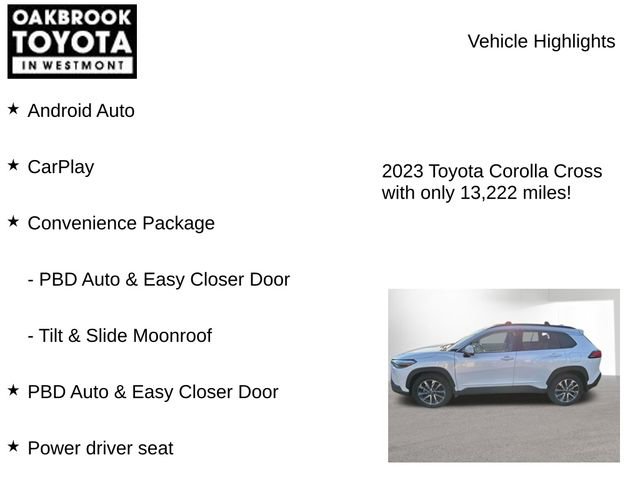 Certified 2023 Toyota Corolla Cross XLE w/ Convenience Package image 8