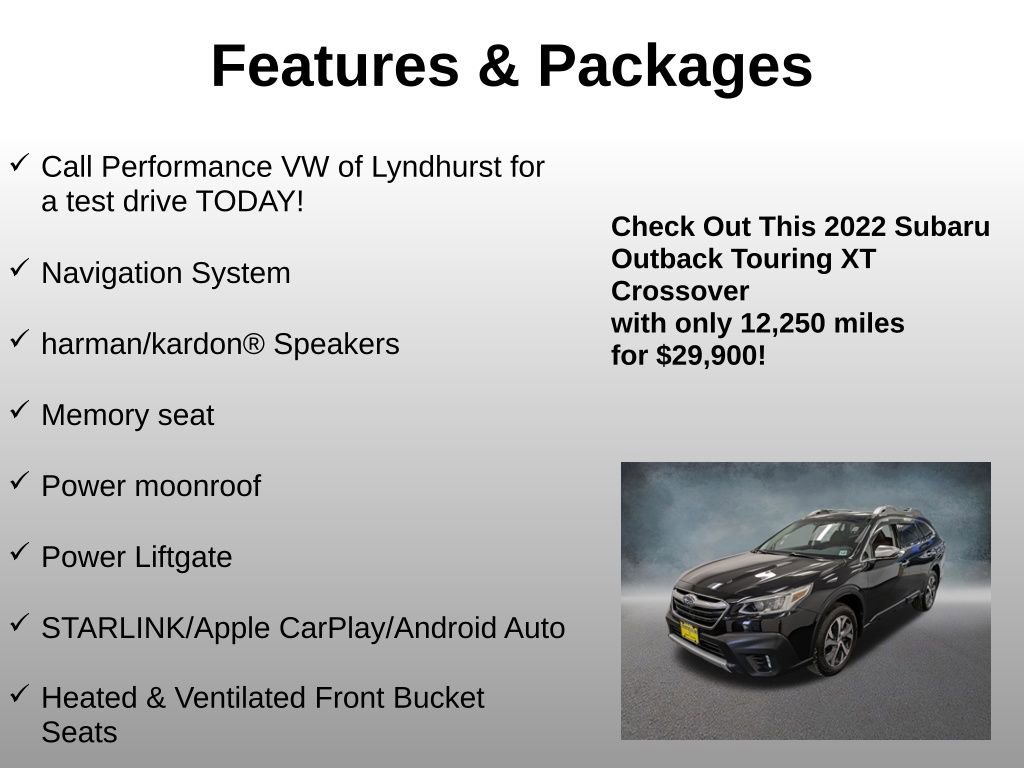 Used 2022 Subaru Outback Touring XT AWD/4WD image 4