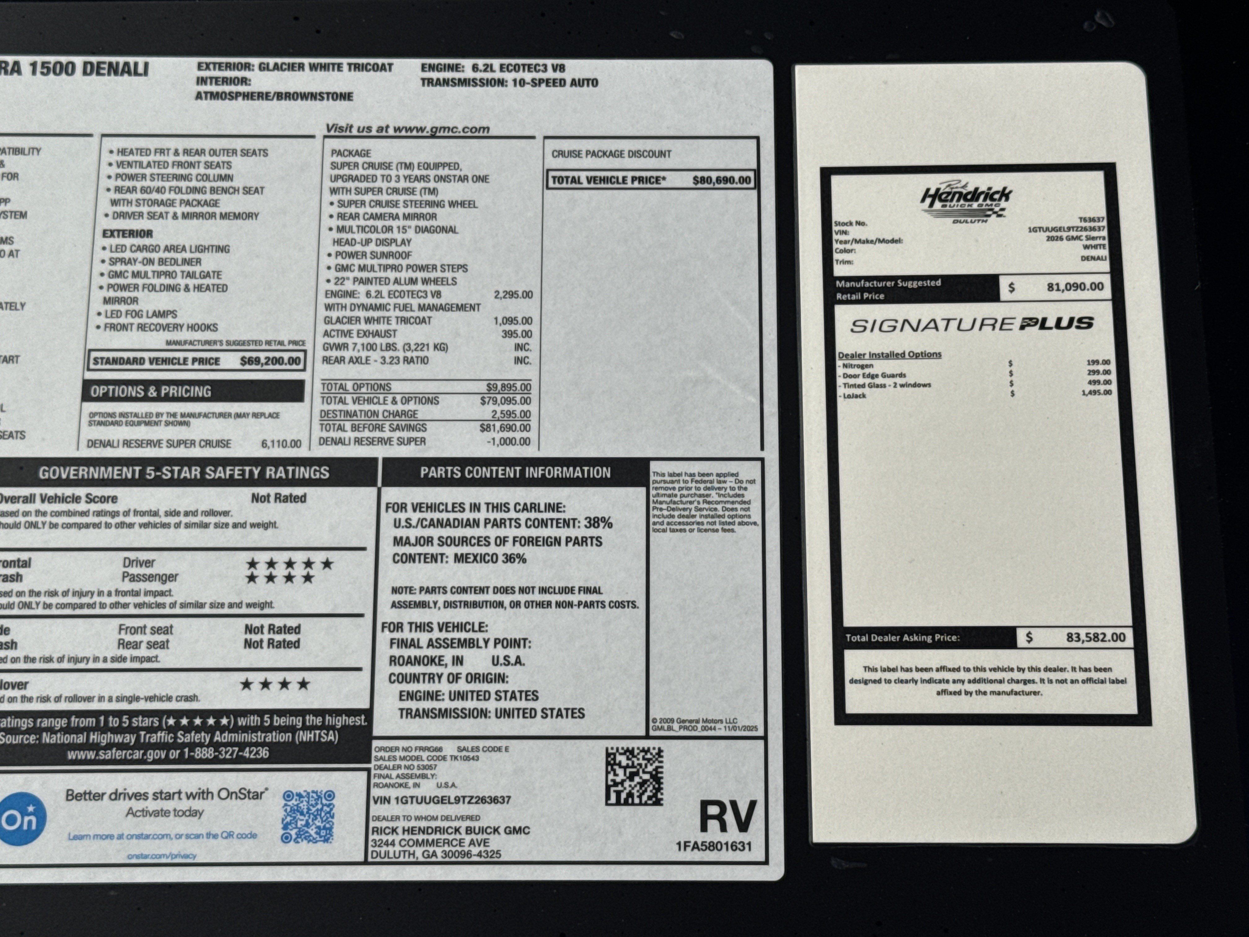 New 2026 GMC Sierra 1500 Denali AWD/4WD image 37