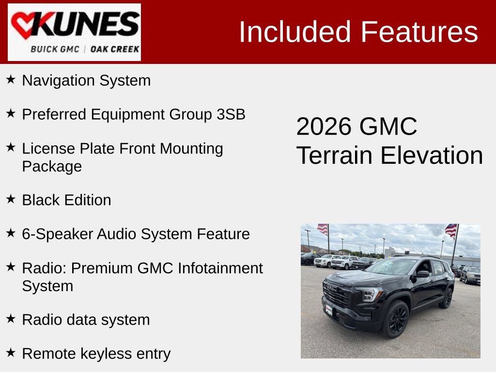 New 2026 GMC Terrain Elevation w/ Black Edition image 2