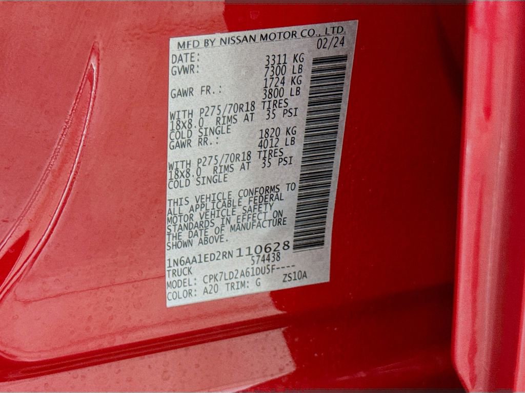 Used 2024 Nissan Titan PRO-4X w/ Pro-4x Convenience Package image 31