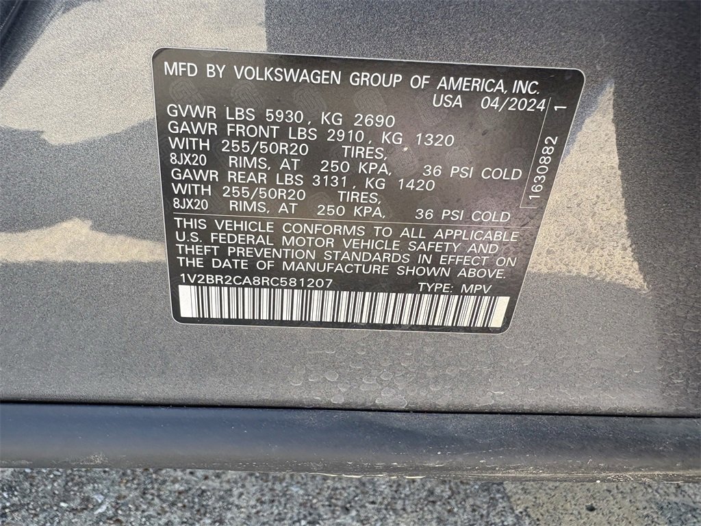 Used 2024 Volkswagen Atlas SEL image 32