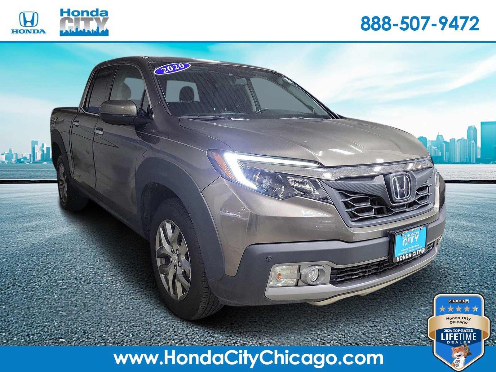 Certified 2020 Honda Ridgeline RTL-E image 1