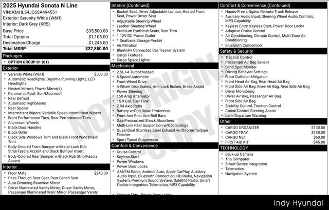 Certified 2025 Hyundai Sonata N Line image 53