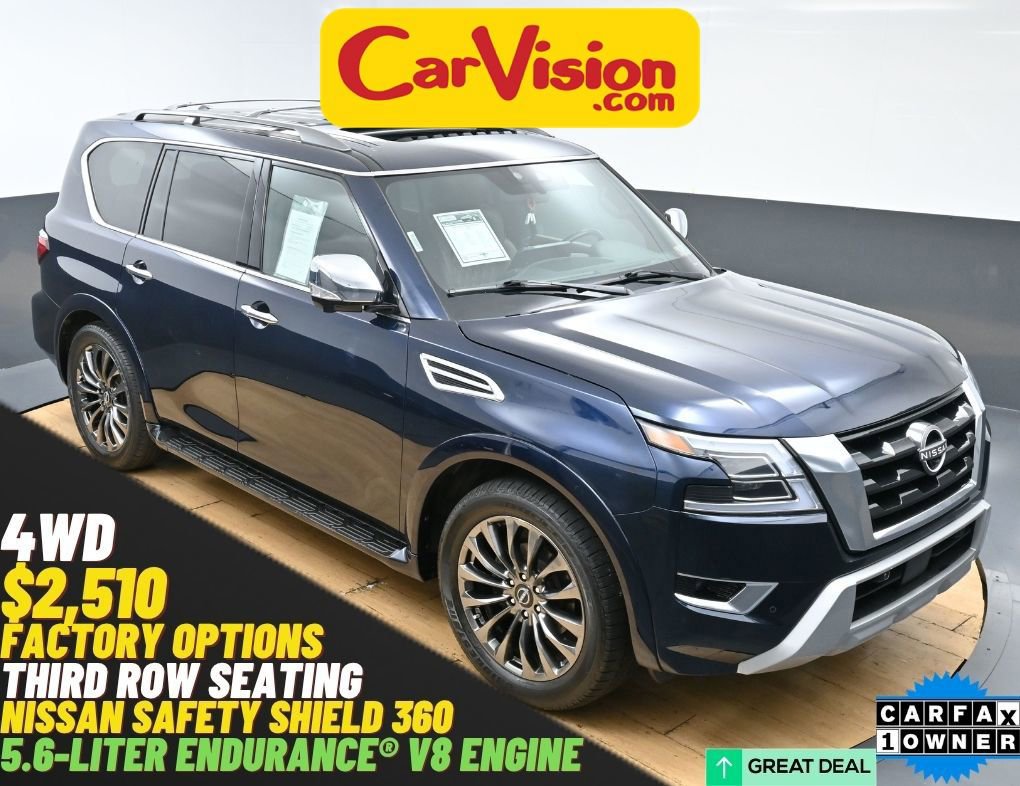 Used 2021 Nissan Armada Platinum w/ Captain's Chairs Package