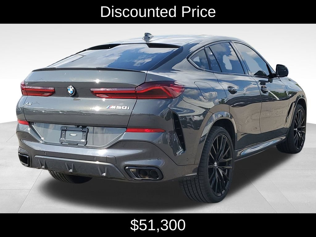 Used 2021 BMW X6 M50i w/ Executive Package AWD/4WD image 3