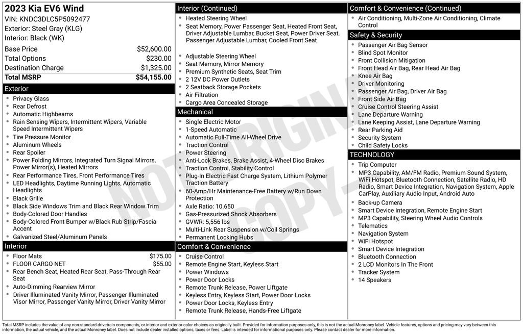 Used 2023 Kia EV6 Wind image 4