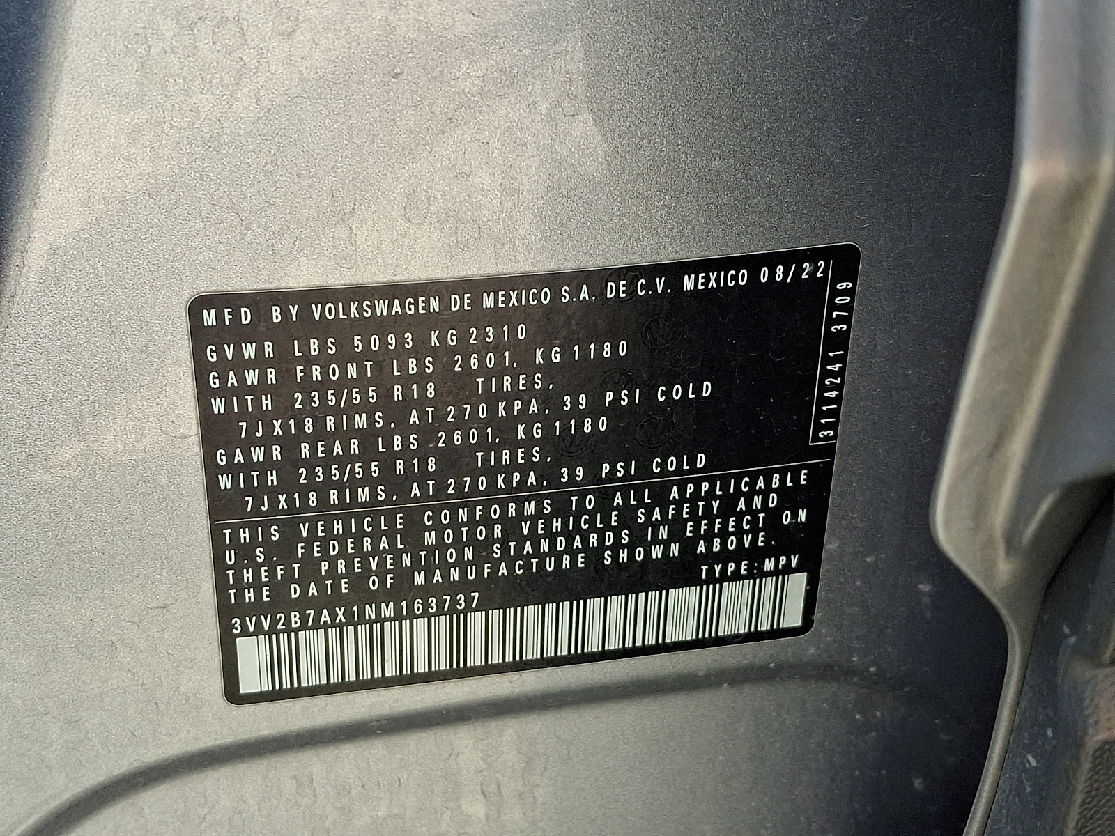 Used 2022 Volkswagen Tiguan SE AWD/4WD image 32