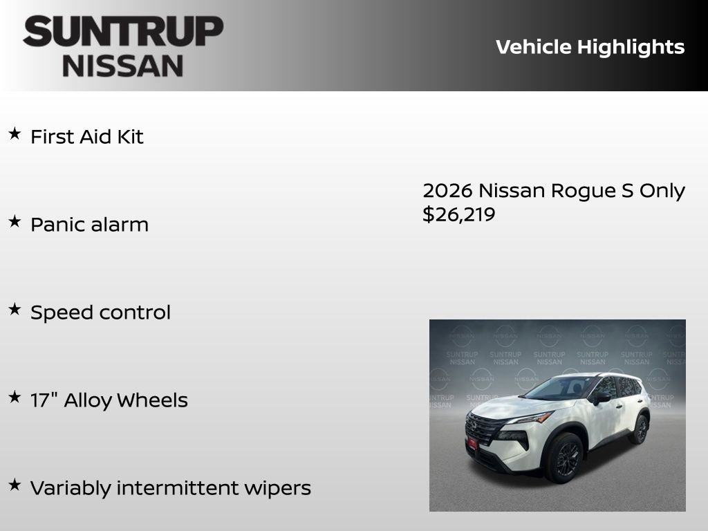 New 2026 Nissan Rogue S FWD image 30