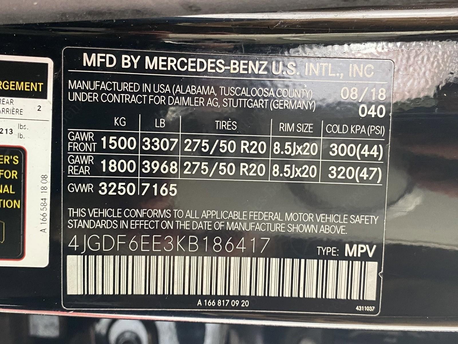 Used 2019 Mercedes-Benz GLS 450 4MATIC w/ Premium 1 Package image 36