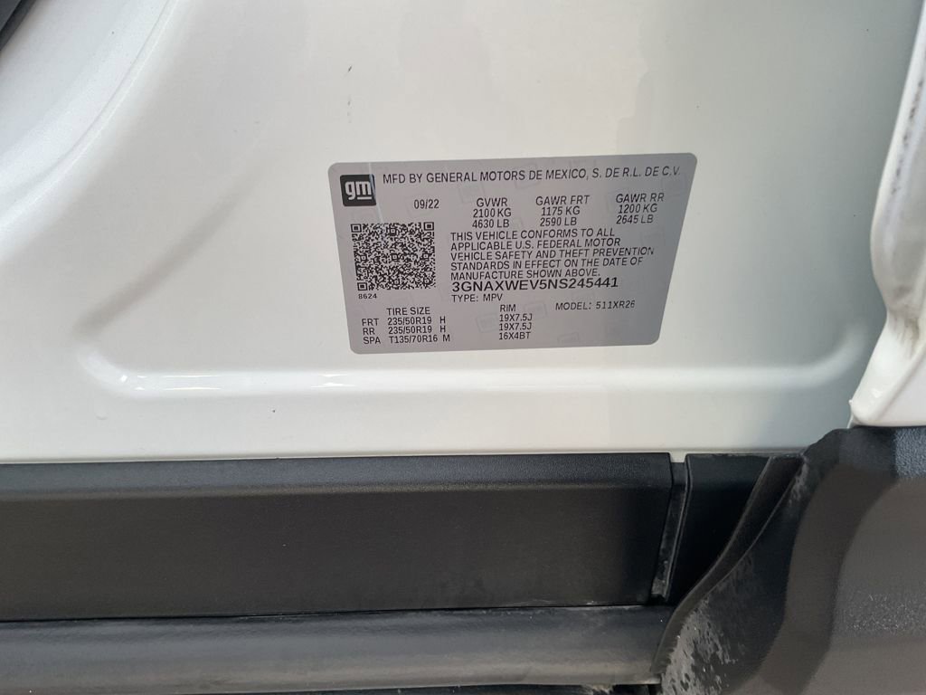 Used 2022 Chevrolet Equinox RS w/ RS Leather Package image 30