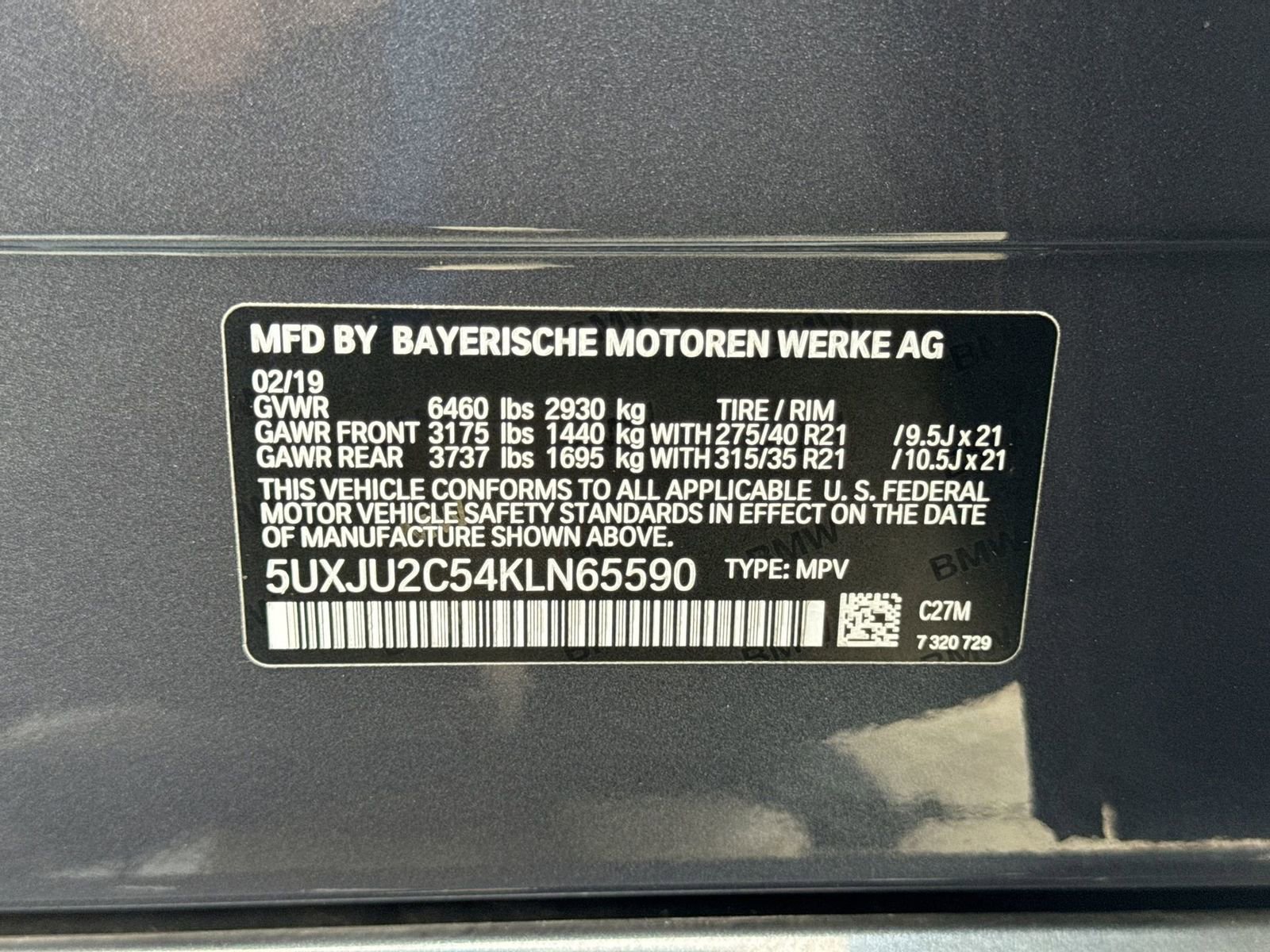 Used 2019 BMW X5 xDrive50i w/ M Sport Package image 41