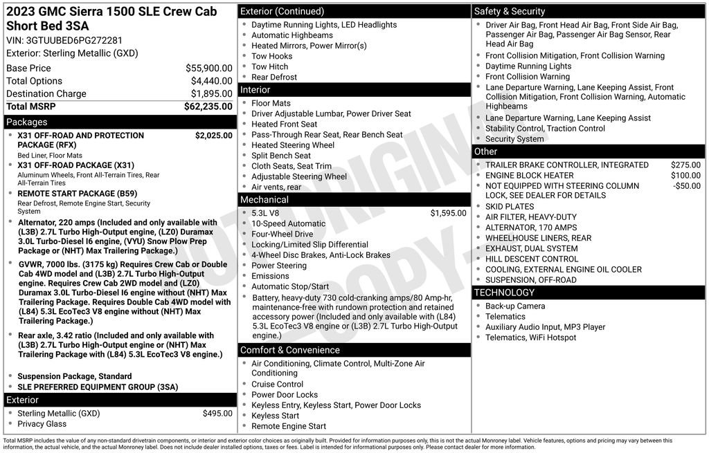 Used 2023 GMC Sierra 1500 SLE image 33