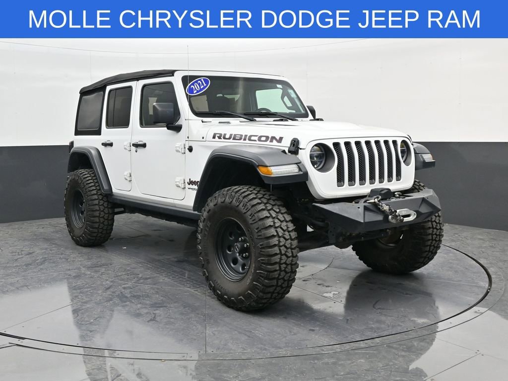 Used 2021 Jeep Wrangler Unlimited Rubicon w/ Steel Bumper Group image 1