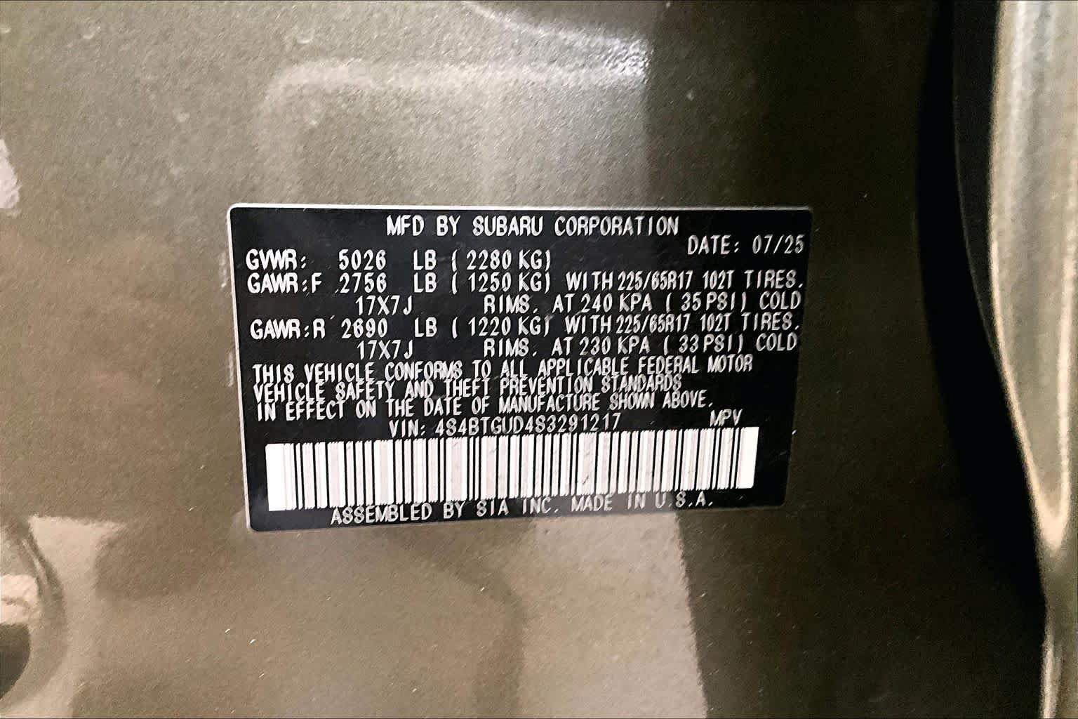 Used 2025 Subaru Outback Wilderness AWD/4WD image 31