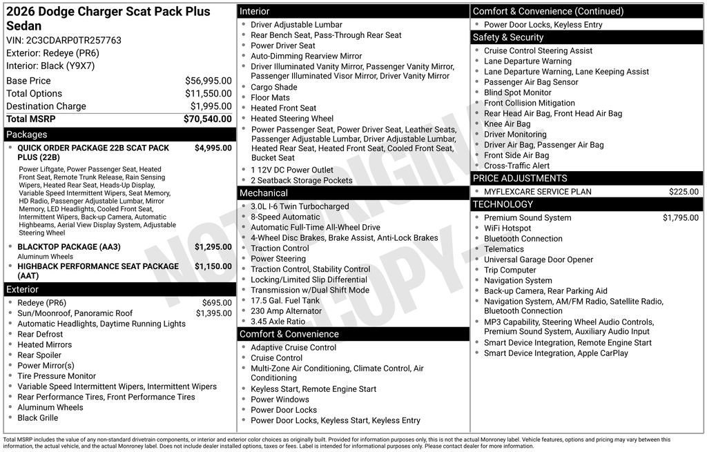 New 2026 Dodge Charger Scat Pack AWD/4WD image 5
