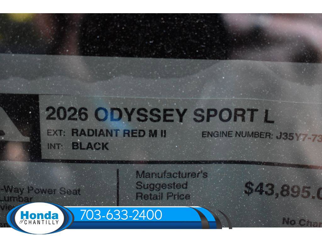 New 2026 Honda Odyssey Sport-L image 36