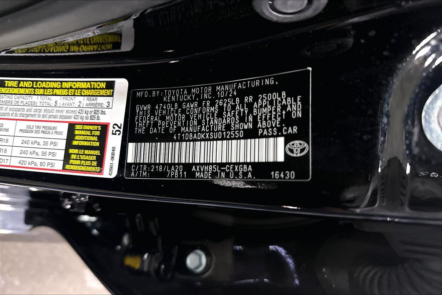 Used 2025 Toyota Camry XLE w/ Premium Package AWD/4WD image 37