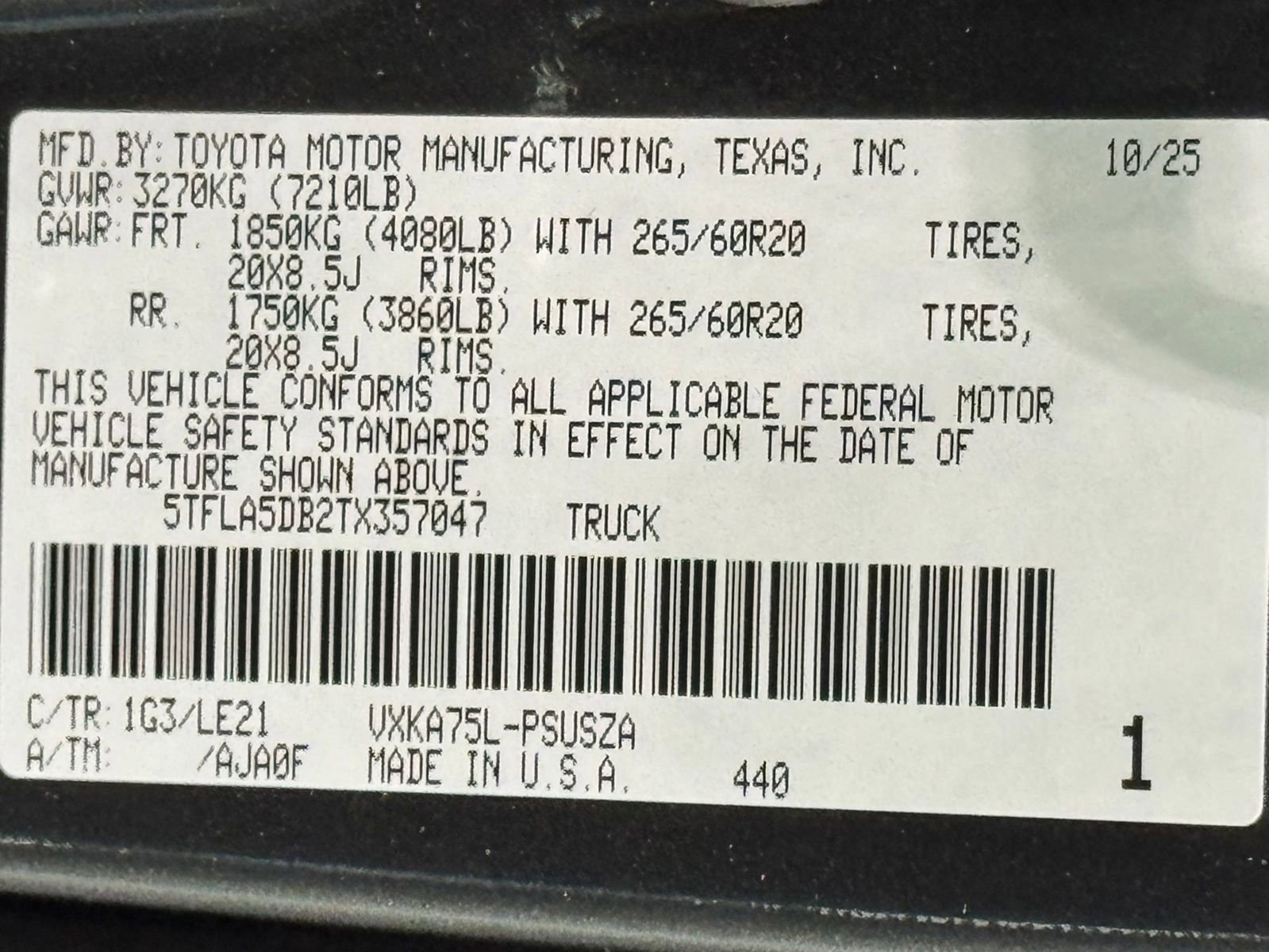 New 2026 Toyota Tundra SR5 AWD/4WD image 17