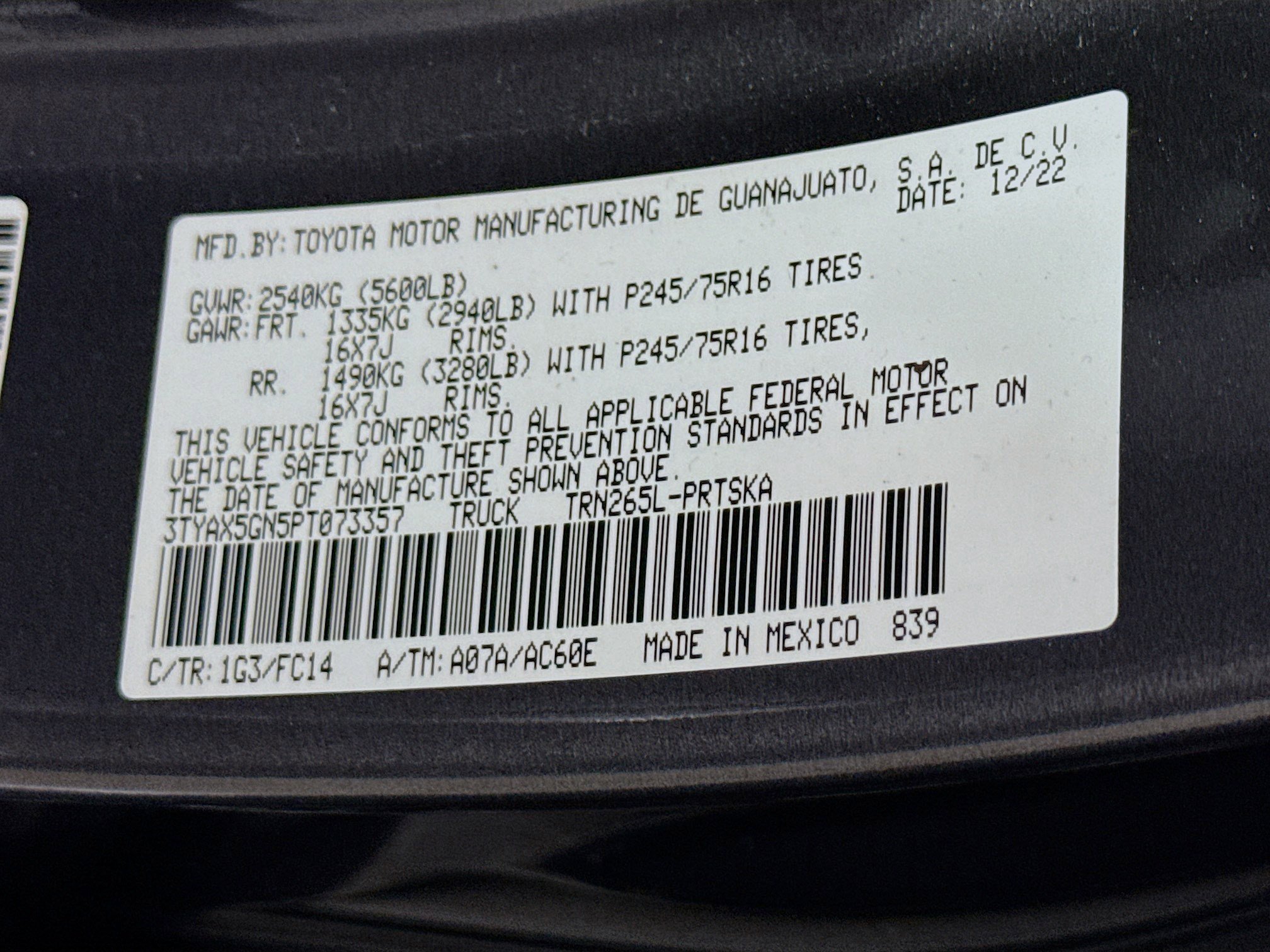 Used 2023 Toyota Tacoma SR image 39